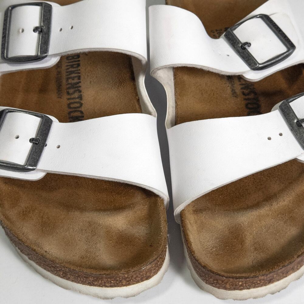Birkenstock Arizona Sandals Size 40 (US 9)White Minimalist Normcore Comfort - Picture 3 of 7